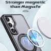 For Samsung Galaxy S25+ Case Rotating Magnetic Kickstand Acrylic+TPU Shockproof Phone Cover