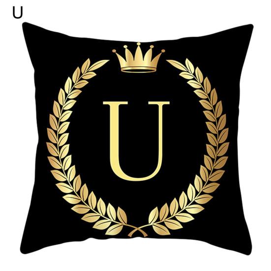 Наволочки декоративные, не раздражающие кожу, моющиеся, черные, золотые, наволочки для подушек для дома