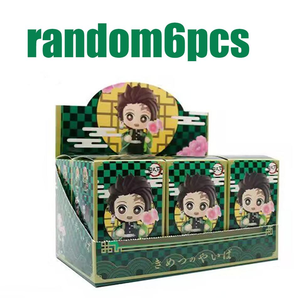 Аниме Мультяшный Персонаж Слепая Коробка Креативная Персонализированная Фигурка Периферийная Модель Украшение Коробка-сюрприз В Подарок Для Истребителя Демонов