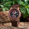 BOBOBIRD Wooden Groomsmen Watches Men's Watch 3ATM Waterproof Fashion Multifunctional Chronograph Masculino Wedding Gifts