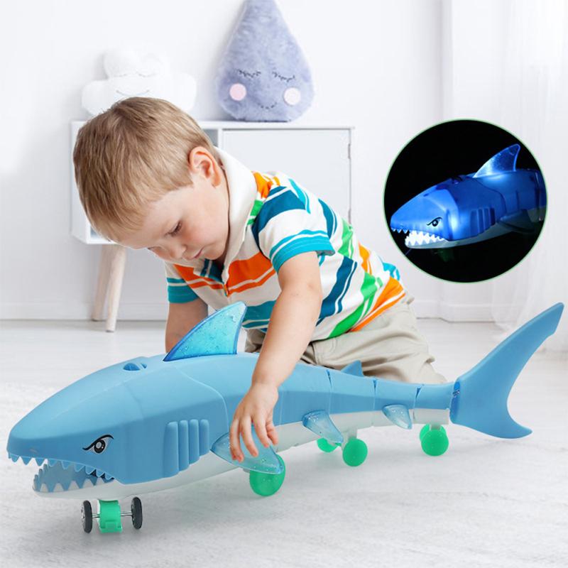 Rc Моделирование Акула Игрушки 2.4g 4ch Водонепроницаемый Электрический Пульт Дистанционного Управления Акула Лодка Бассейн