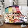 1PC One Piece Patterned Flannel Blanket Suitable For All Seasons For Home Decor Warmth And Comfort Gifts Holiday Present