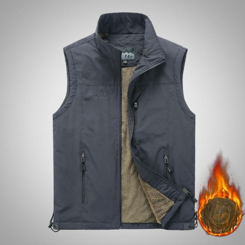 Осень и зима Новая бархатная мужская куртка Earth Куртка для отдыха на природе Повседневная жилетка Куртка