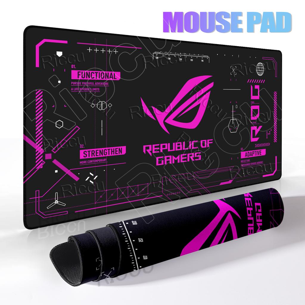 HD ASUS Игровой Коврик Расширенный Эстетика Дизайн Коврика для Мыши ROG Минималистичный Компьютерный Игрок Нескользящий Блокировка Клавиатуры Край Офисные Аксессуары