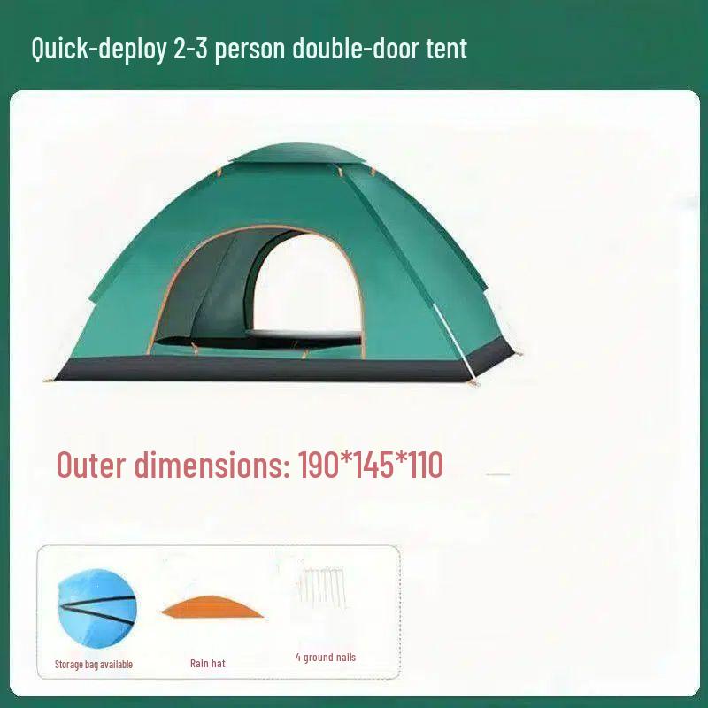 Quick-Fold Waterproof Sun Protection Beach & Camping Tent - Three-Second Fast Setup