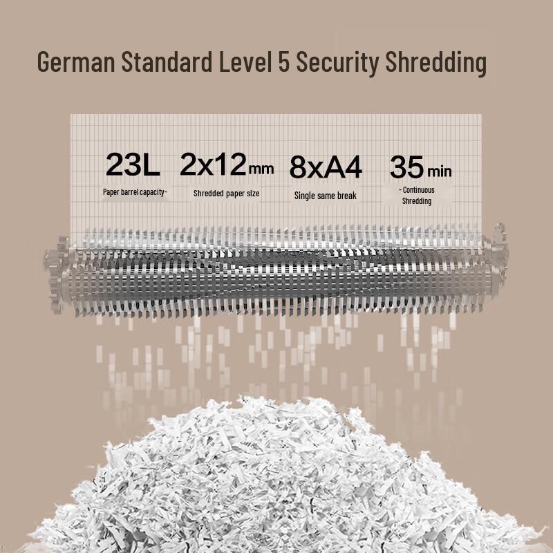 Deli GA888 High-Security Business Paper Shredder CN plug (adapter included)
