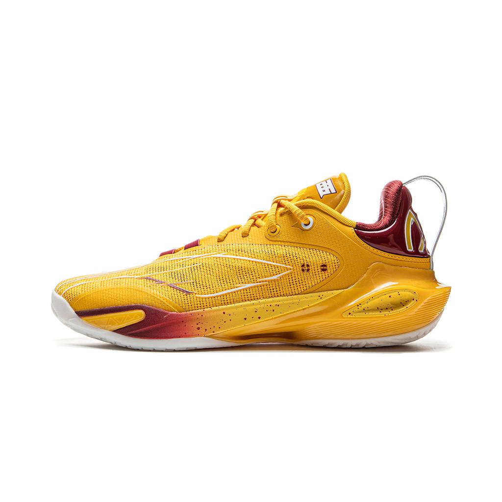 New LiNing Flash Strike 11 Supportive And Elastic Low Top Basketball Shoes Men's Yellow ABAU053-15