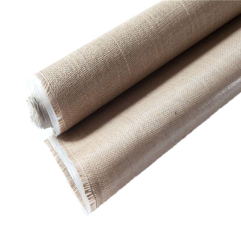 2025  Natural Burlap Fabric Roll Heavy Weight 100% Jute Fabric for Bags
