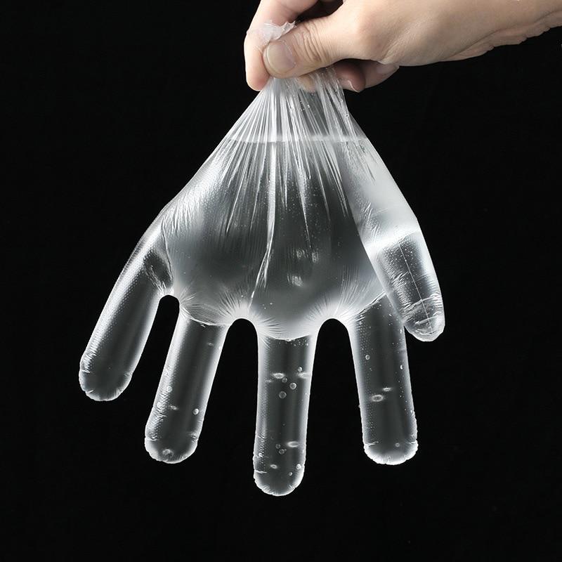 Food Grade Disposable Gloves 50/100 Are Equipped with Transparent Household Cleaning Gloves