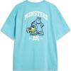 Футболка с короткими рукавами и круглым вырезом Li Ning X Disney Collaboration из серии Monsters University с мультяшными буквами AHSU486-3