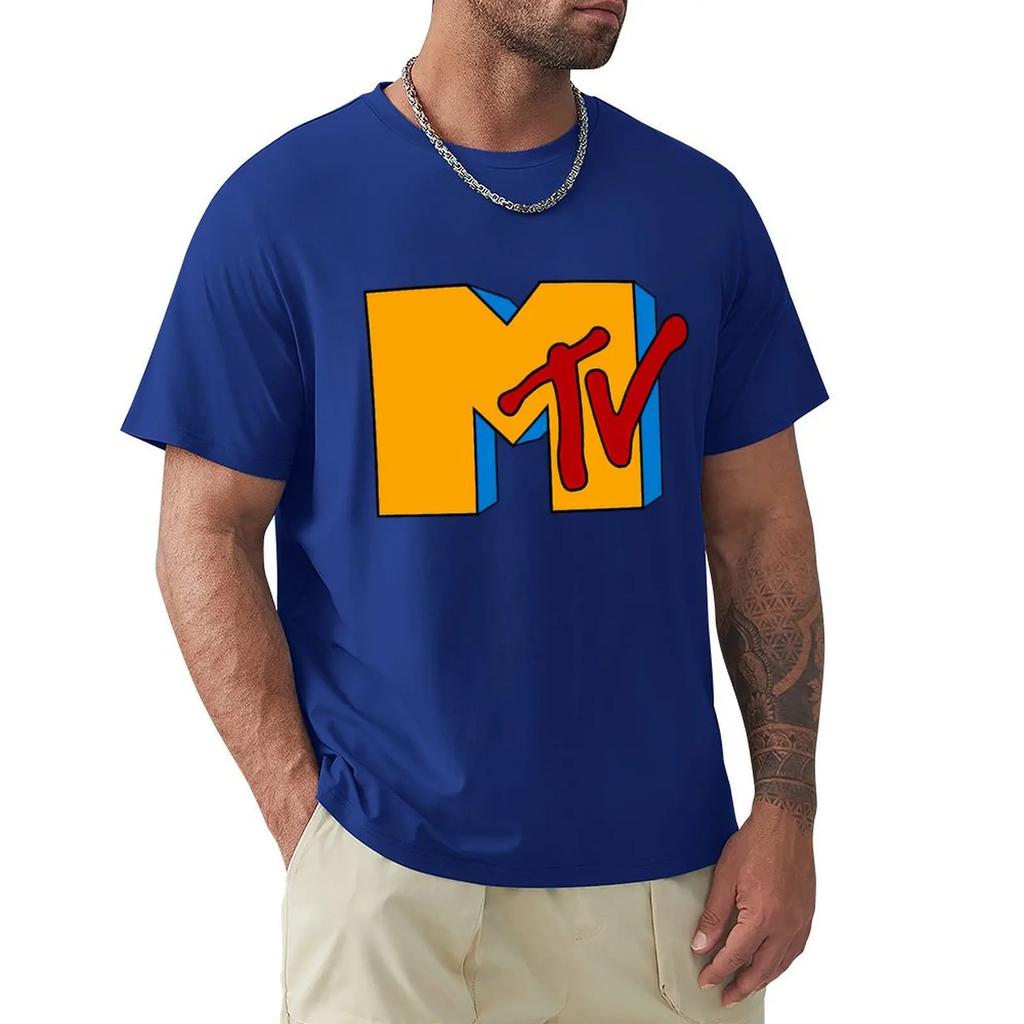 Винтажная футболка MTV Retro Rap Rock Music Футболка Harajuku с коротким рукавом Футболка с графикой из 100% хлопка