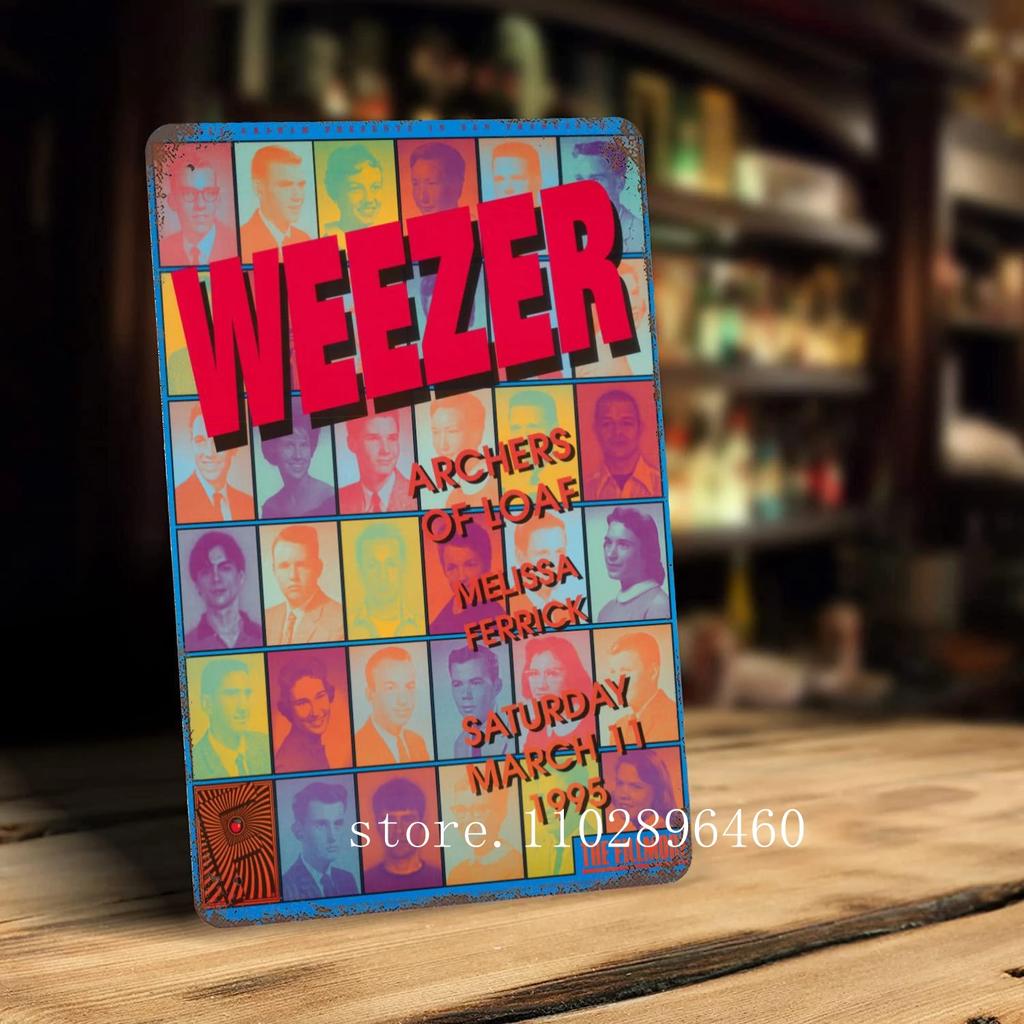 Металлические таблички и вывески Weezer, декор для стен, винтажные жестяные таблички, металлический постер Captain, декор для бара, паба, клуба.