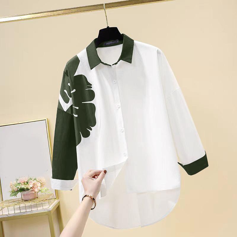 ZANZEA Женские весенние рубашки с цветочным принтом и длинным рукавом