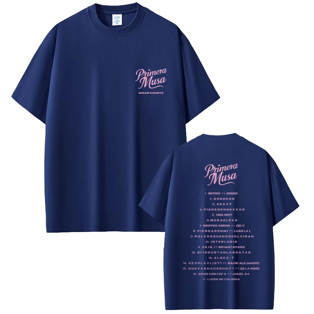 Rapper Omar Courtz Primera Musa Music Album Logo T Shirt Men Women 2026 Fashion Hip Hop Tshirt Unisex Casual Cotton Vintage Top