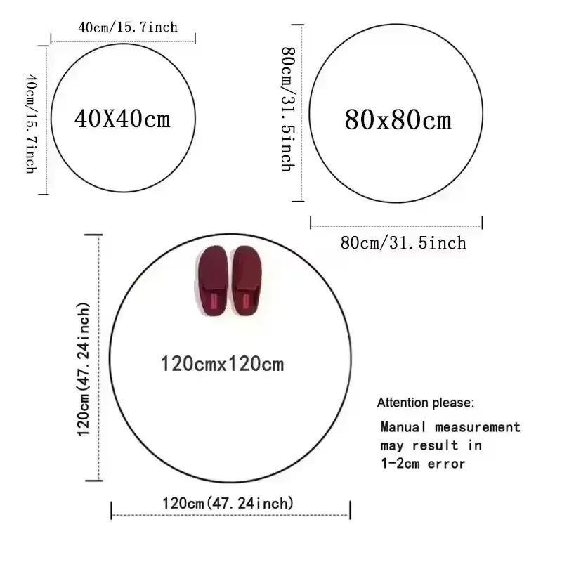 Party Party Living Room Carpet Bedroom Horror Round Eye Carpet Home Decoration Corridor Bathroom Anti Slip Comfortable Carpets