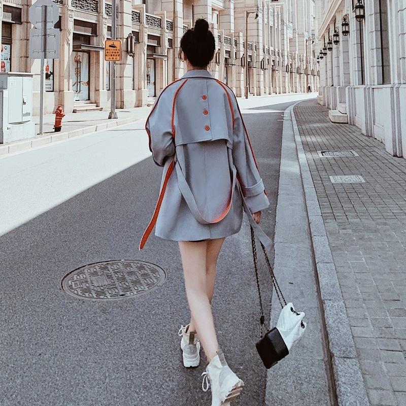 Маленькая свободная ветровка в корейском стиле для женщин, короткая, весна и осень, новая, уменьшающая возраст, универсальная, обтягивающая талию, темпераментная куртка