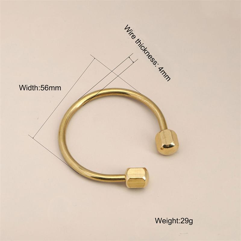 Brass Screw Lock Camping Survival Carabiner Key Ring Accessories