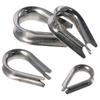 10pcs 1.5-12mm Rope Thimble Rigging 304 Stainless Steel Thimbles Ring Clamp  Rope Connecting Head