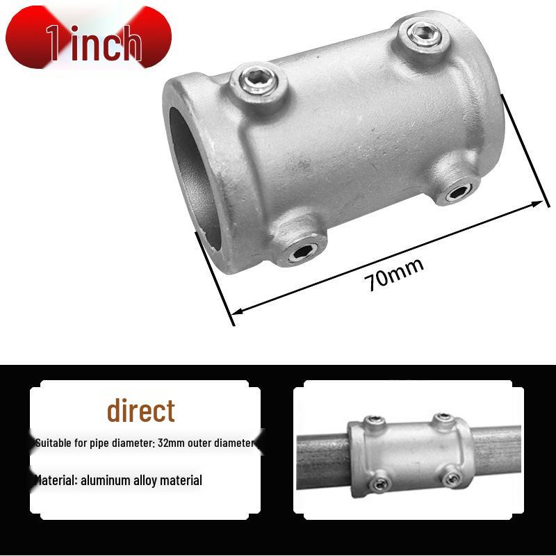 20/25/32mm Steel Pipe Connector: Galvanized 6-Point Round Elbow Joint Fastener