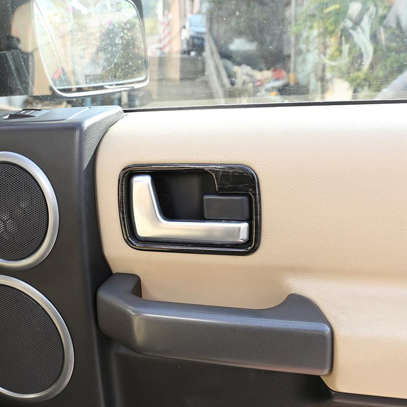 Для Land Rover Discovery 3 04-09 ABS хром/черное дерево, внутренняя дверная ручка, чаша, накладка, наклейка на автомобиль