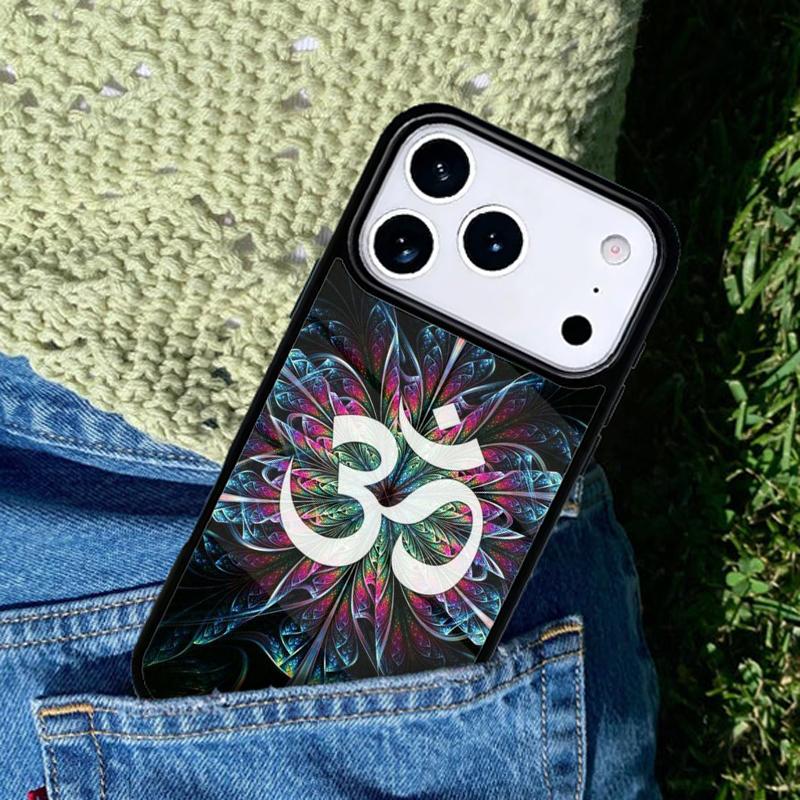 Чехол для мобильного телефона со знаком ОМ Совместим с IPhone 17 16 15 14 13 12 11Pro Max 17 Air cover