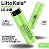 Аккумулятор LiitoKala NCR18650B 3400 мАч, модель 34B