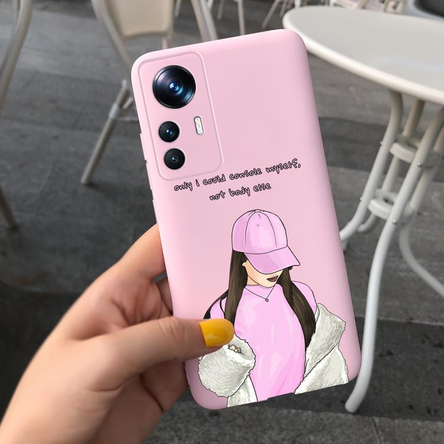 For Xiaomi 12T Pro Case 2022 Cute Sunflower Pretty Girls Cover Silicone Soft Phone Case For Xiaomi Mi12T Mi 12T Pro Cover Bumper