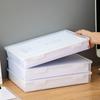 Прозрачный пластиковый настольный органайзер формата А4 с крышкой - Пылезащитная квадратная коробка для хранения файлов