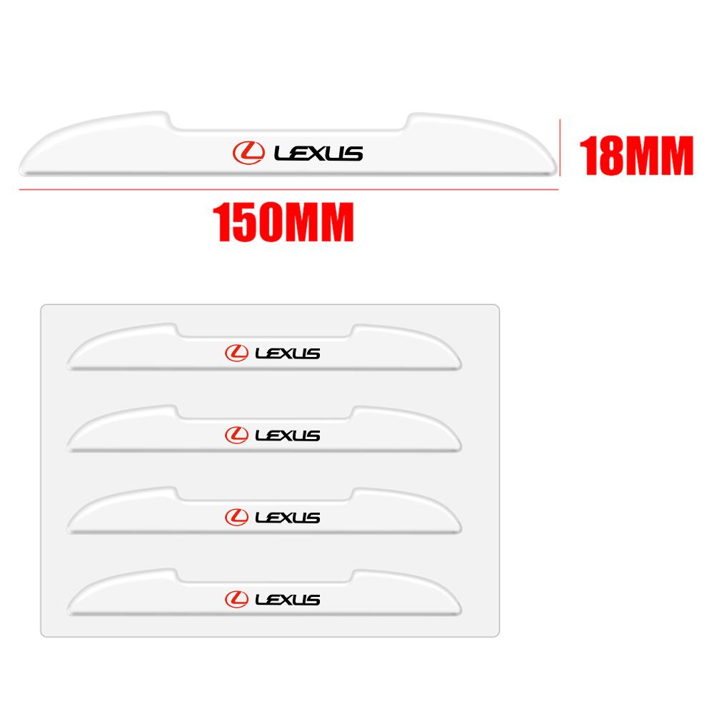 Emblems 4Pcs Car Door Anti-collision Bumper Strips Protector Stickers Accessories For Lexus EX300h RX450h IS300h ES300h NX RX GS BR7