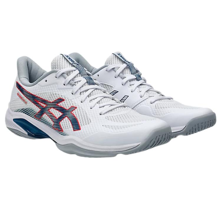 Asics Кроссовки для бадминтона BLADE FF 2 Унисекс Профессиональные Белый/Мако Синий 1071A117-100