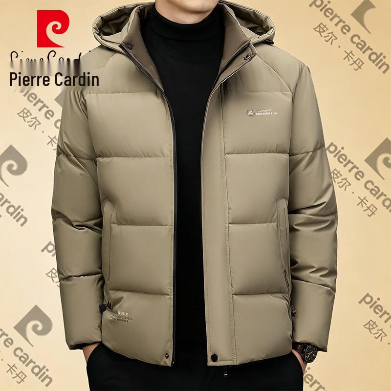 Pierre Cardin Мужская зимняя куртка-пуховик с капюшоном