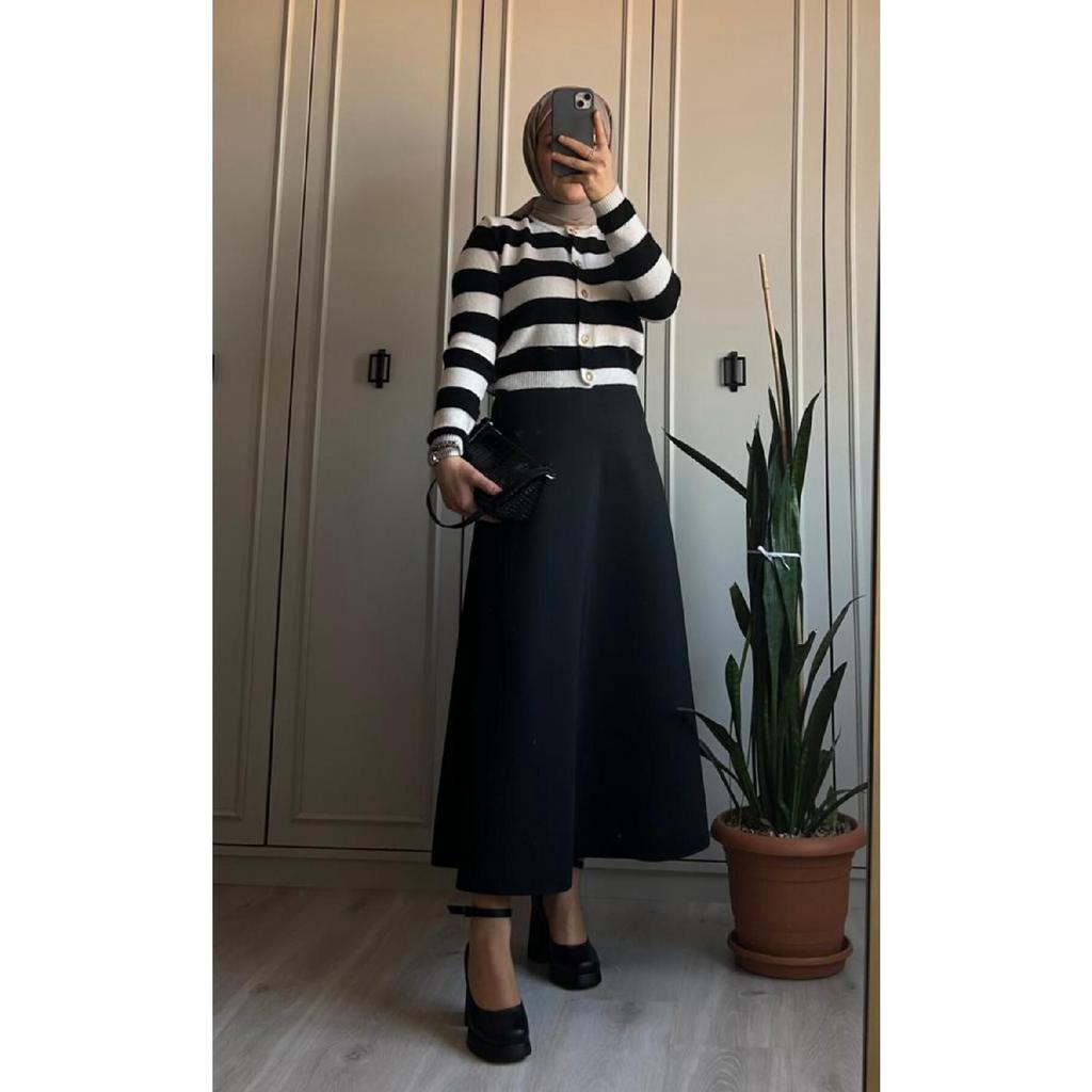Sukuba Расклешенная юбка в стиле хиджаб