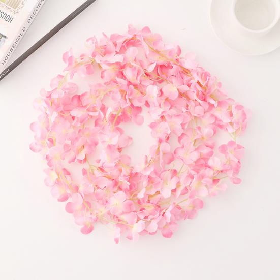 Имитация гортензии, лоза без полива, сделай сам, искусственный шелковый цветок, декоративный искусственный цветок гортензии, лоза, садовый декор для вечеринки