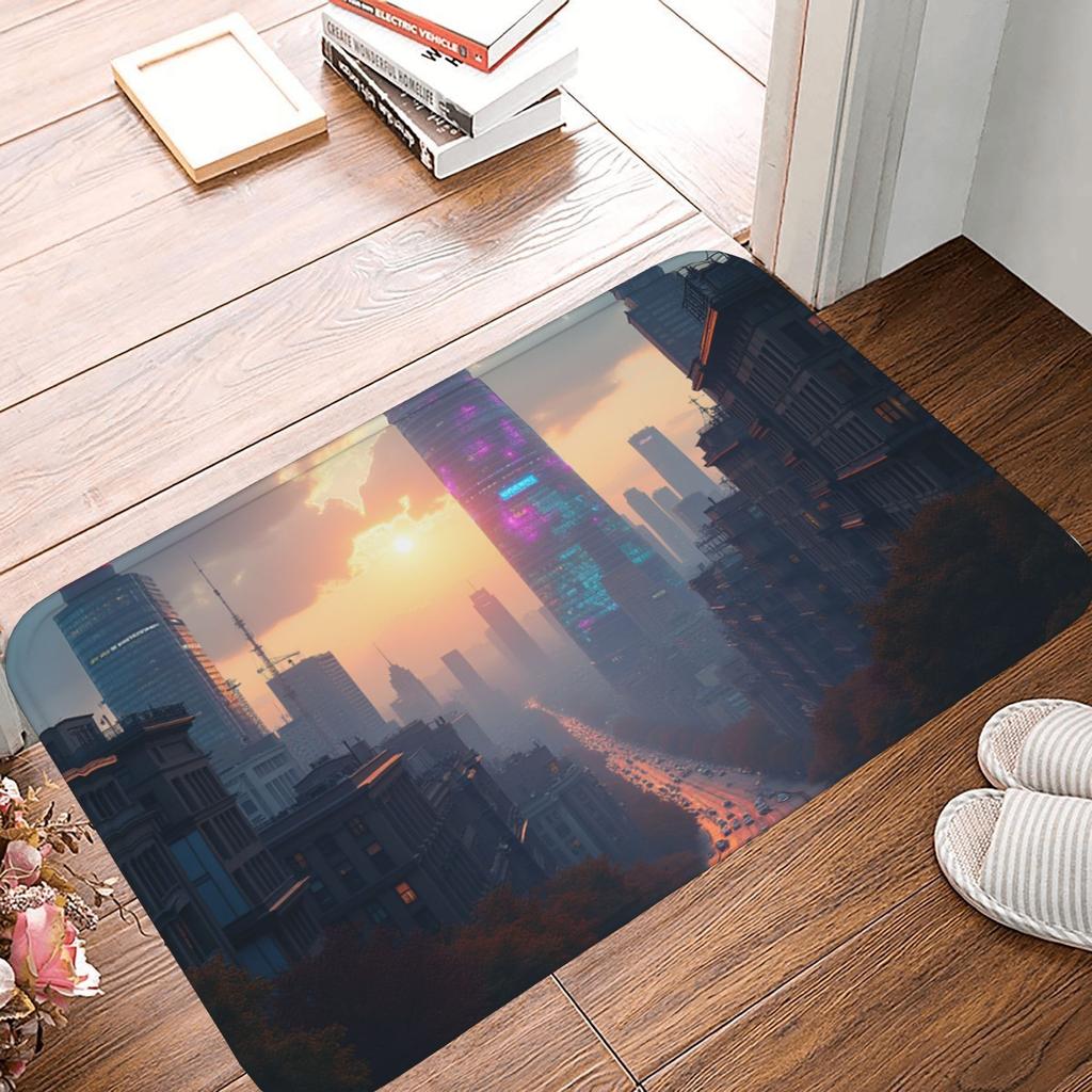 1PC Puppy Playfround Kitchen Rug Non-Slip Door Mat Pop design Bathroom Rug Bath Mat Carpet for Home Sink Laundry ecoreeree