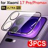 HD Защита камеры от царапин для Xiaomi 17 Pro Max 3D Защитное стекло для объектива камеры Xiaomi Mi 17Pro 17ProMax