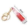 1 Piece Cute Creative Miniature Soda Drink Charm Mini Dollhouse Ornament Simulation Japanese Marbles Bobble Soda Keychain