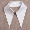 Round Collar Fake Collar Solid Color Lapel Half Shirt Fashion False Collar  Women Girls