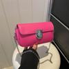 Solid Color Simple And Fashionable, This Year'S Popular Chain Bag Women'S Season Shoulder Messenger Bag Small Square Bag