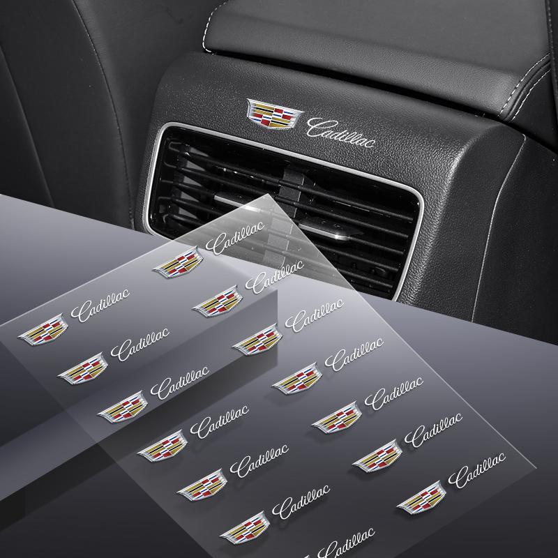 1/2/5/10pcs Car Emblem Logo Decorative Stickers Badge Decal Interior Styling for Cadillac Logo SRX XT4 XT5 XT6 ATS XTS CTS CT6