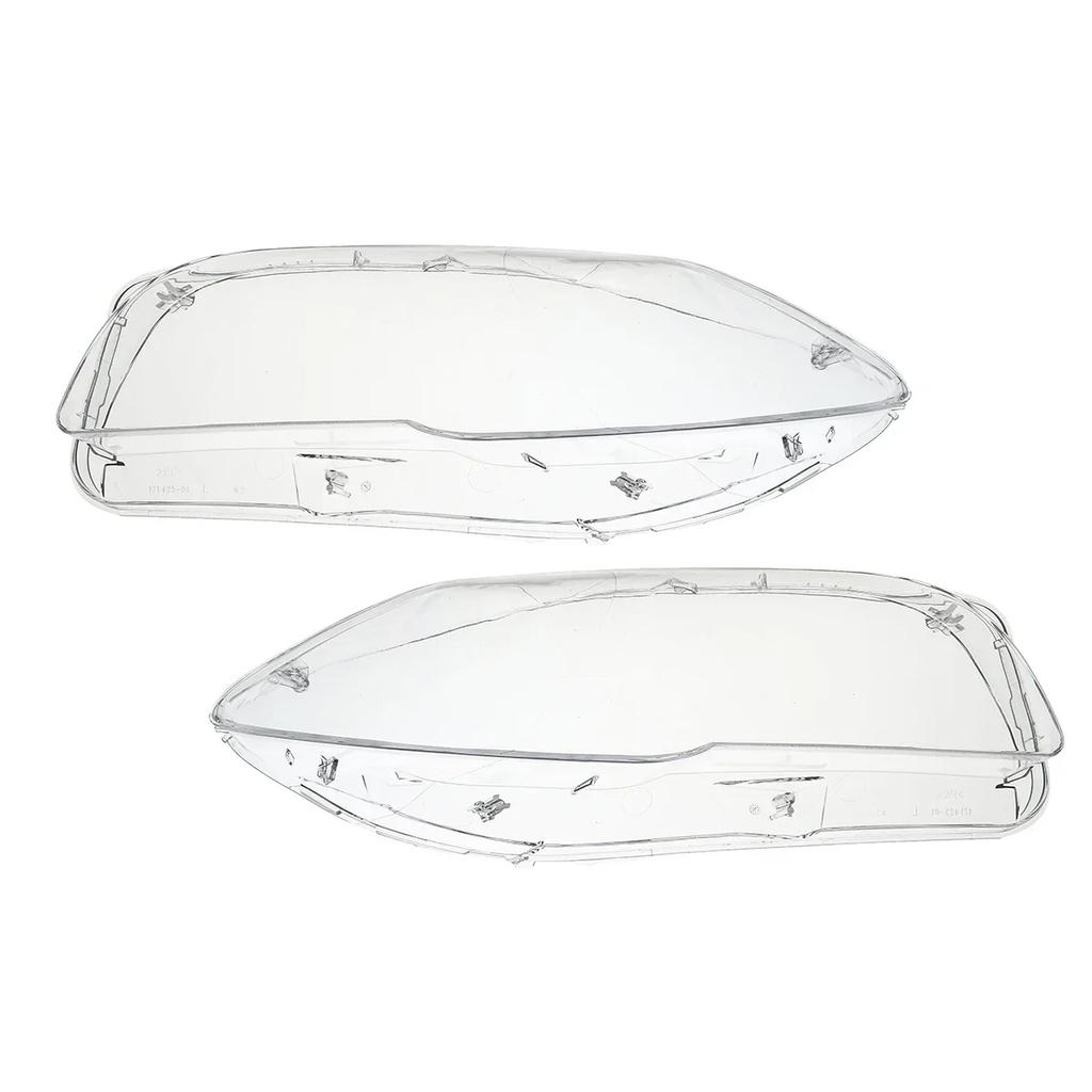 Pair Car Front Headlight Lens Cover For BMW 5-Series F10 F18 520 523 525 535 530 2010-2017 Headlamp Cover Clear Shell