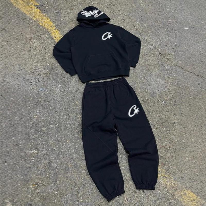 Mens Hip Hop Hoodie Set With 3D Digital Print Loose Fit Streetwear Tracksuit Fall