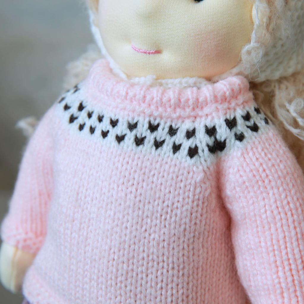 Кукла Вальдорф БлиссфулПикси Ручная работа Кукла Мальвина 30см Мягкая Девочка Милое Мягкое Животное Лучшая Кукла для Детей -