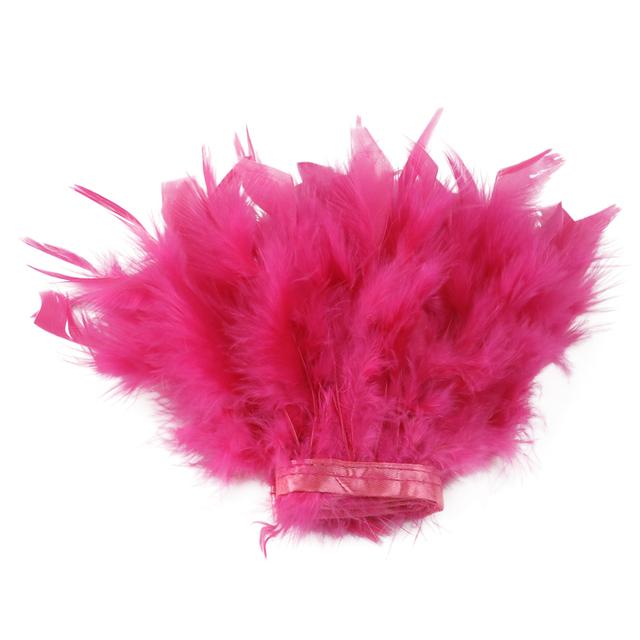 1M Multicolor Turkey Feather Trim Fringe Fluffy Stripped Plumas Ribbon 10-15cm Wedding Dress Clothes Crafts Sewing Decoration