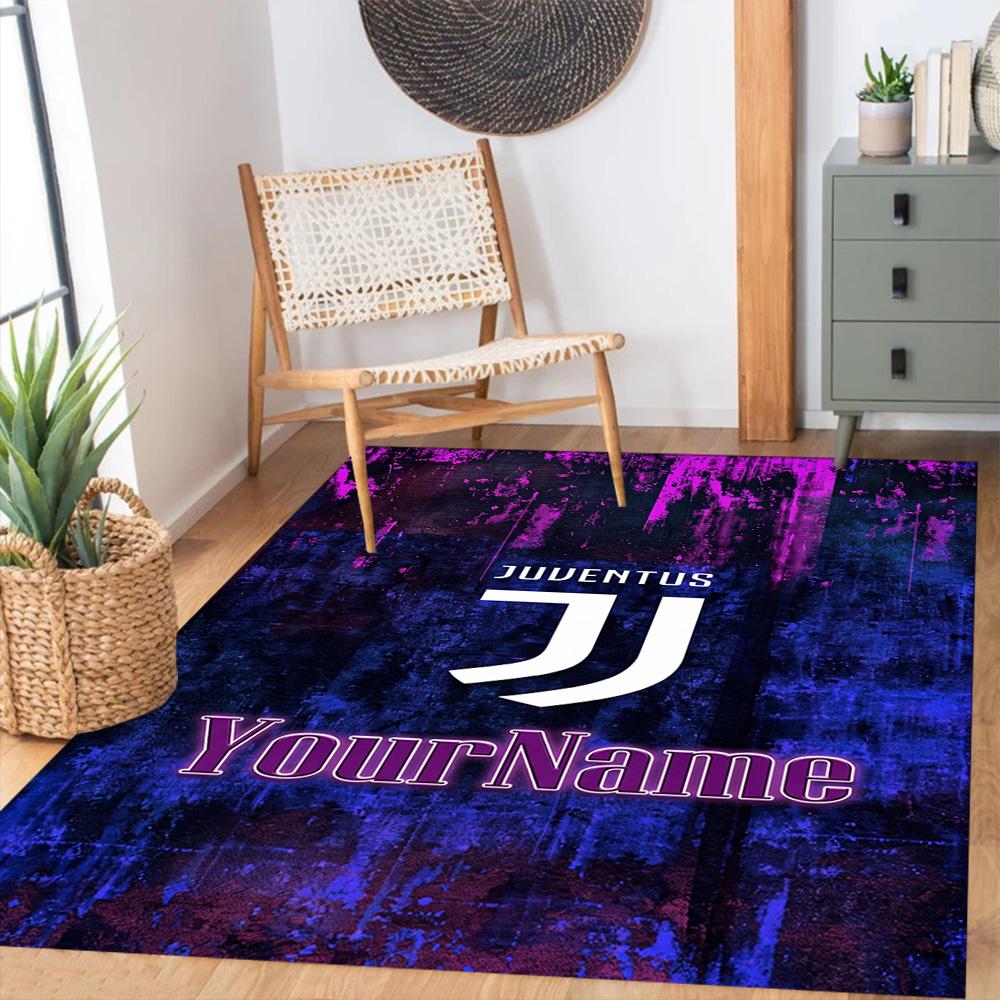 Juventus Customize Your Name Floor Mat Suitable for Decorate room Study room Entryway Hallway Anti-slip Rug Anime Office Decor