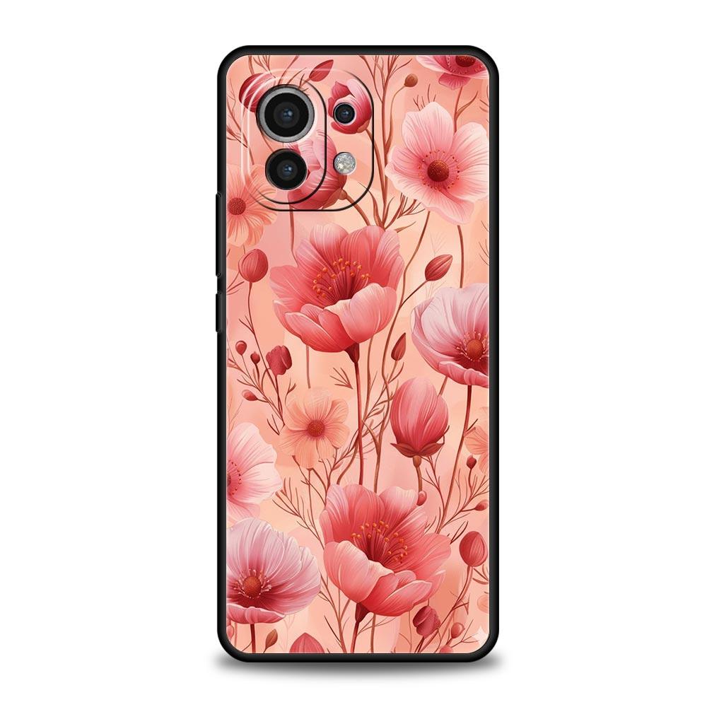 Абстрактные Растения Цветок Чехол для Телефона для Xiaomi Mi 17 Pro Max 15 14 13 12 11 Ultra 15T 14T 13T 12T 11T Pro Lite Мягкий ТПУ Чехлы