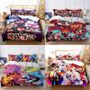 Мультяшный постельный комплект H-Helluva-Boss Аниме Набор пододеяльников Мягкий Односпальный Полуторный размер Домашний декор Подарок на день рождения Четыре сезона Домашний декор