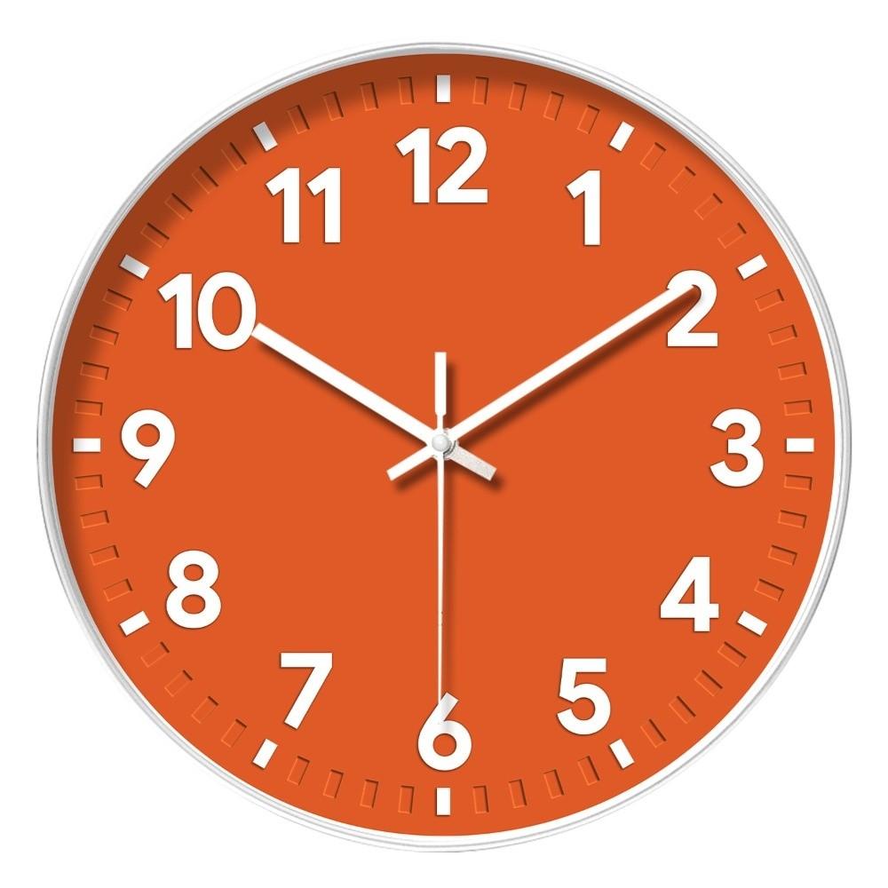 Silent Wall Clock Round Hanging Watch Living Room Decoration Quartz Wall Clock Hotel