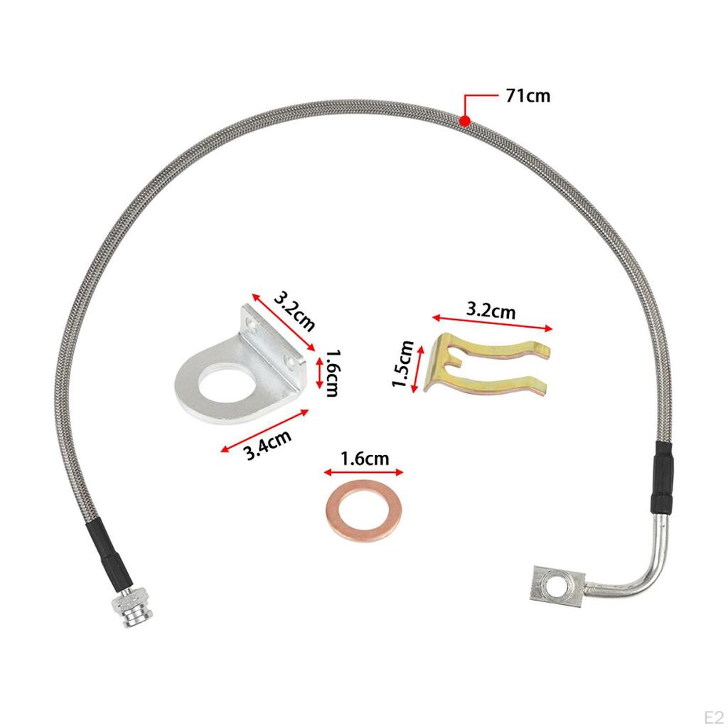 Front Rear Brake Lines Improved Performance 89716 Wear Resisting Easy To Install Replace