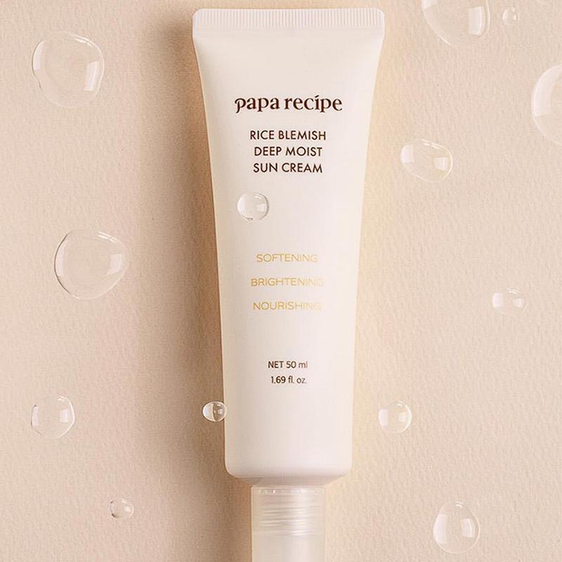PAPA RECIPE Солнцезащитный крем для лица Rice Blemish Deep Moist SPF 50+ PA++++ 50 мл