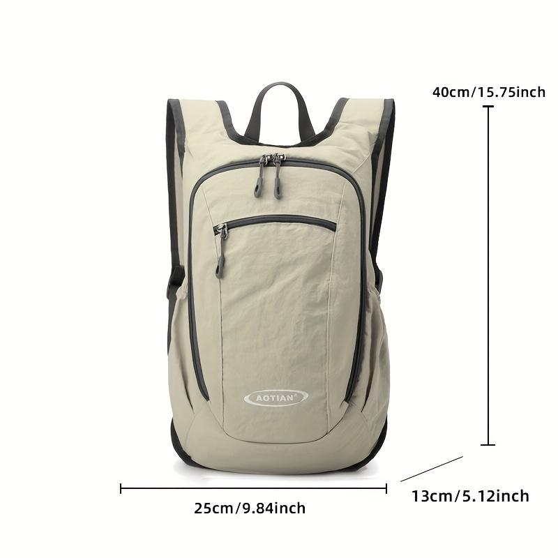 Lightweight and Foldable Men's Travel Backpack, Large Capacity Hiking Backpack, Zipper Closure, Outdoor Women's Sports Bags